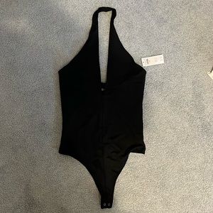Abercrombie & Fitch NWT Double-Layered Seamless Fabric Halter Cutout Bodysuit